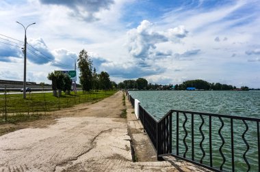 Udmurt Cumhuriyeti, Rusya 'da Votkinsk şehir panoraması.