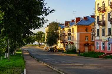 Udmurt Cumhuriyeti, Rusya 'da Votkinsk şehir panoraması.