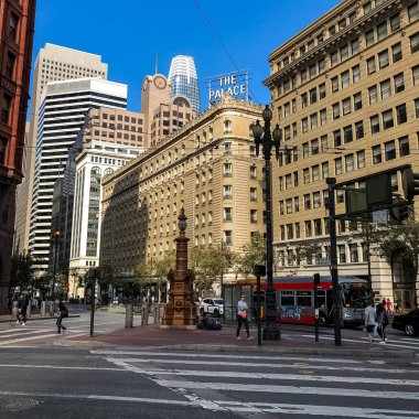 San Francisco manzarası ve Kaliforniya manzarası. San Francisco, Kaliforniya.