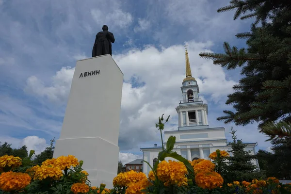 Воткінська Міська Панорама Удмуртській Республіці Росія — стокове фото