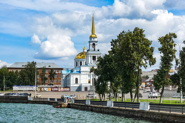 Votkinsk city panorama in Udmurt Republic, Russia.