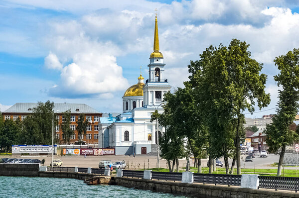 Votkinsk city panorama in Udmurt Republic, Russia.