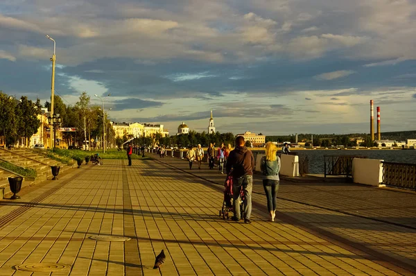 Kota Votkinsk Panorama Republik Udmurt Rusia — Stok Foto