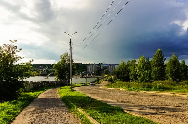 Udmurt Cumhuriyeti Rusya Votkinsk Şehir Panoraması — Stok fotoğraf