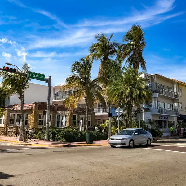 Miami South Beach Ocean Drive Miami Florida — Stockfoto