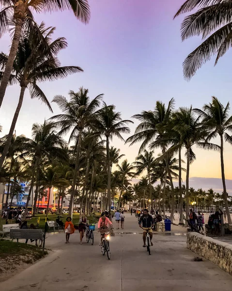 Miami South Beach Ocean Drive Miami Florida — Stock Photo, Image