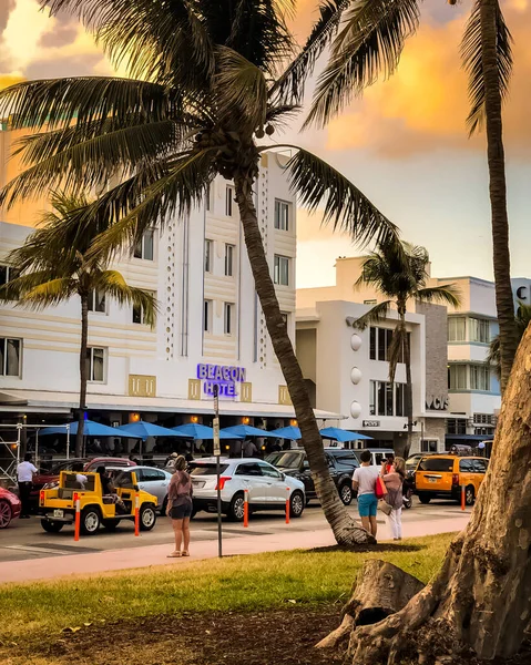 Miami South Beach Ocean Drive Miami Florida — Stock Photo, Image