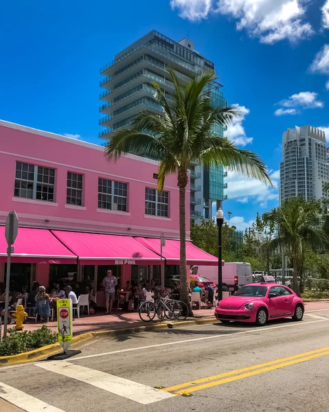 Miami South Beach Ocean Drive Miami Florida — Foto de Stock