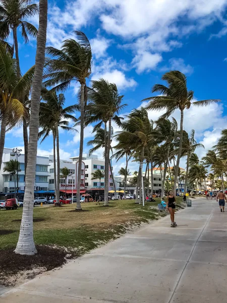 Miami South Beach Ocean Drive Miami Florida — Foto de Stock