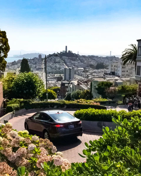 カリフォルニア州サンフランシスコのロンバード通り カリフォルニア州サンフランシスコ — ストック写真