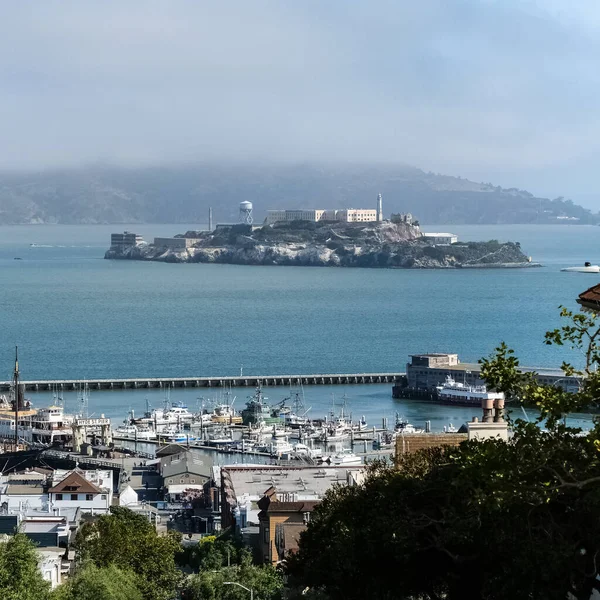 Penitenciária Federal Alcatraz Ilha Alcatraz Perto São Francisco Califórnia Vista — Fotografia de Stock