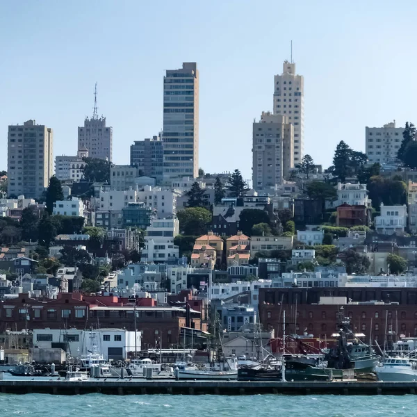 Вид Сан Франциско Панорама Калифорнии Сан Франциско — стоковое фото
