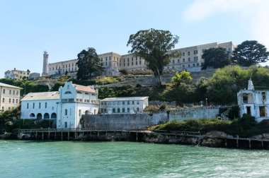 Alcatraz Federal Cezaevi San Francisco, California yakınlarındaki Alcatraz Adası 'nda..