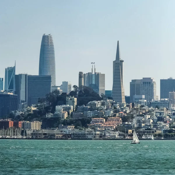 Вид Сан Франциско Панорама Калифорнии Сан Франциско Калифорния Сша — стоковое фото