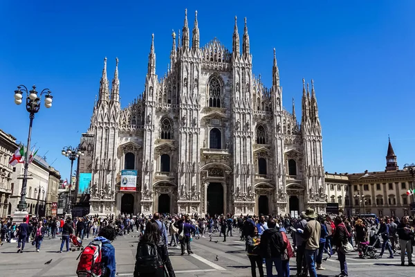 Duomo Milano Catedral Milão Localizada Piazza Del Duomo Milão Itália — Fotografia de Stock