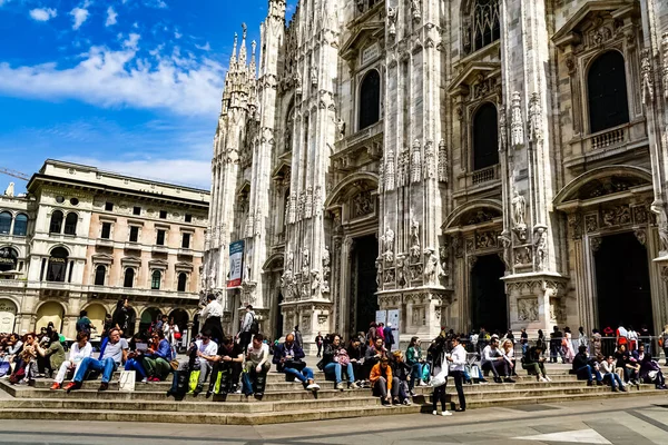 Duomo Milano Catedral Milão Localizada Piazza Del Duomo Milão Itália — Fotografia de Stock