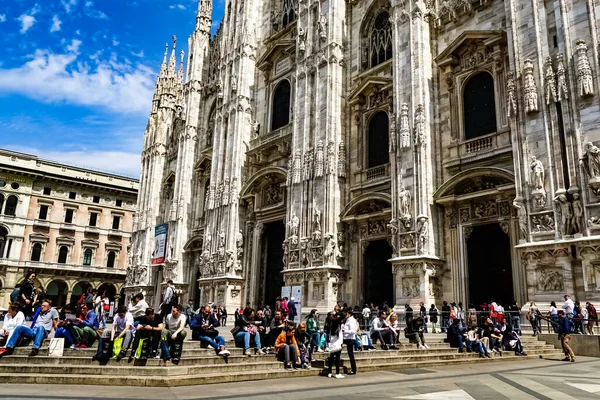 Duomo Milano Catedral Milão Localizada Piazza Del Duomo Milão Itália — Fotografia de Stock