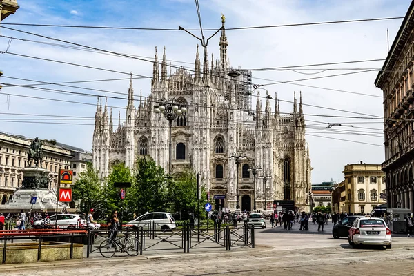 Duomo Milano Catedral Milão Localizada Piazza Del Duomo Milão Itália — Fotografia de Stock