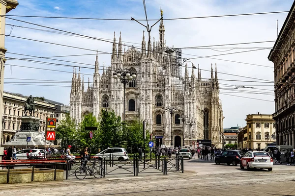 Duomo Milano Catedral Milão Localizada Piazza Del Duomo Milão Itália — Fotografia de Stock