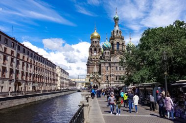 Kurtarıcının Kilisesi Saint Petersburg, Rusya 'da Kan Döktü.