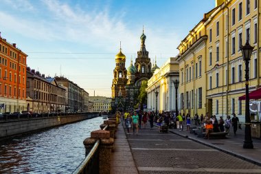 Kurtarıcının Kilisesi Saint Petersburg, Rusya 'da Kan Döktü.