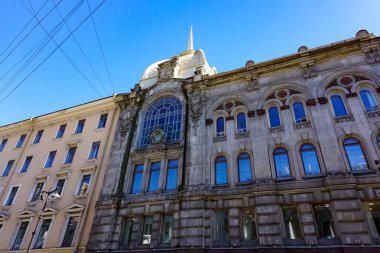 Saint Petersburg Panorama tarihi binalar, mimari, sokaklar ve kanalları ile Saint Petersburg, Rusya.