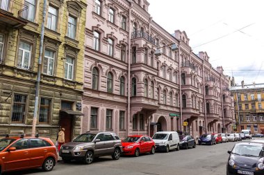 Saint Petersburg Panorama tarihi binalar, mimari, sokaklar ve kanalları ile Saint Petersburg, Rusya.