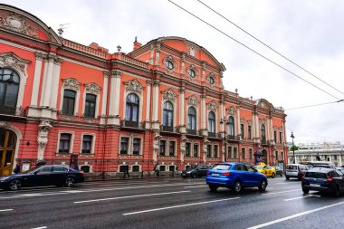 Saint Petersburg Panorama tarihi binalar, mimari, sokaklar ve kanalları ile Saint Petersburg, Rusya.