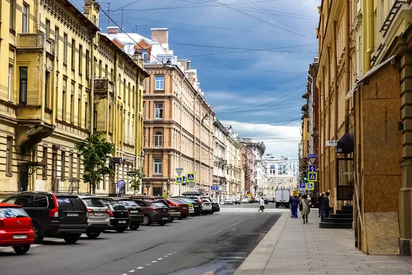 Sankt Petersburg Panorama Mit Historischen Gebäuden Architektur Straßen Und Kanälen — Stockfoto