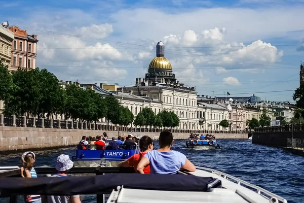 Panorama Petersburga Zabytkowymi Budynkami Architekturą Ulicami Kanałami Petersburgu Rosja — Zdjęcie stockowe