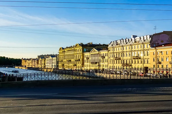 Aziz Petersburg Panoraması Nda Tarihi Binalar Mimari Sokaklar Kanallar Saint — Stok fotoğraf