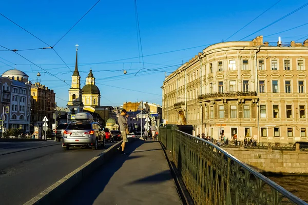 San Petersburgo Panorama Con Edificios Históricos Arquitectura Calles Canales San — Foto de Stock