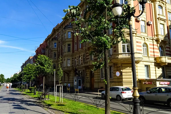 Санкт Петербурзька Панорама Історичними Будівлями Каналами Санкт Петербурзі Росія — стокове фото