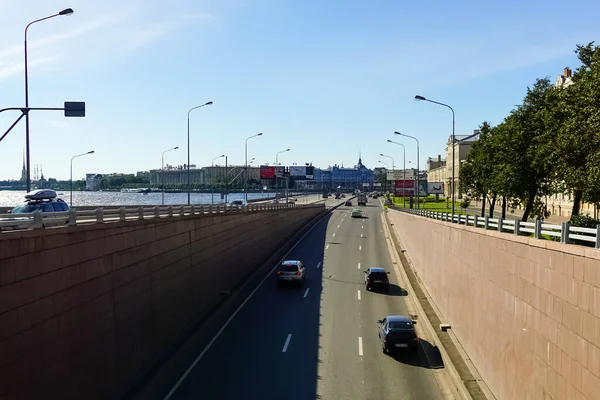 Sankt Petersburg Panorama Mit Historischen Gebäuden Architektur Straßen Und Kanäle — Stockfoto