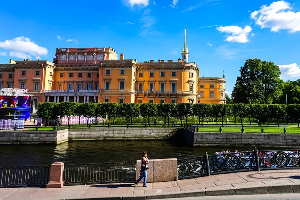 Sankt Michael Burg Auch Mikhailovsky Burg Oder Ingenieursschloss Sankt Petersburg — Stockfoto