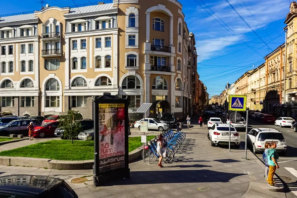 Panorama Petrohradu Historickými Budovami Architekturou Ulicemi Kanály Petrohradě Rusko — Stock fotografie