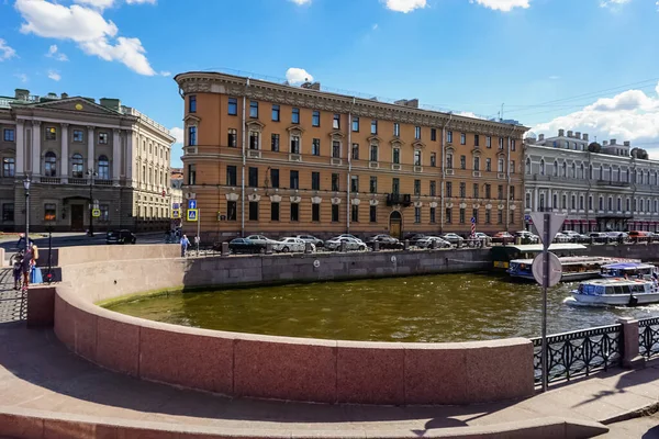 Panorama São Petersburgo Com Edifícios Históricos Arquitetura Ruas Canais São — Fotografia de Stock