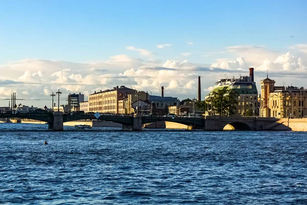 Panorama Van Sint Petersburg Met Historische Gebouwen Architectuur Straten Grachten — Stockfoto