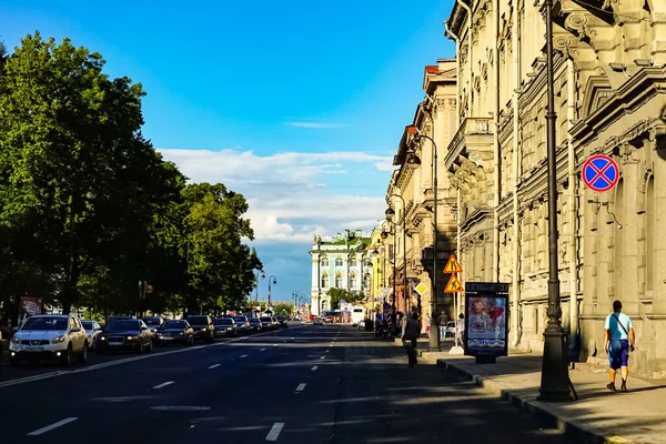 Panorama Petrohradu Historickými Budovami Architekturou Ulicemi Kanály Petrohradě Rusko — Stock fotografie