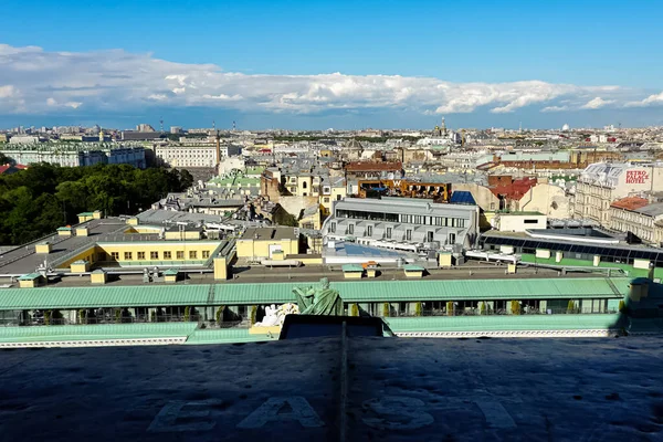 Панорама Санкт Петербурга Старыми Историческими Улицами Зданиями — стоковое фото