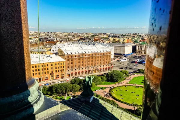 Санкт Петербурзька Арна Панорама Готелем Асторія Старими Історичними Вулицями Будівлями — стокове фото
