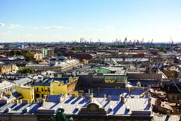 Панорама Санкт Петербурга Старыми Историческими Улицами Зданиями — стоковое фото