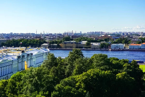 Saint Petersburg Arial Rooftop Panorama Old Historic Streets Buildings Saint — Stock Photo, Image