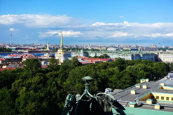 Saint Petersburg Arial Rooftop Panorama Old Historic Streets Buildings Saint — Stock Photo, Image