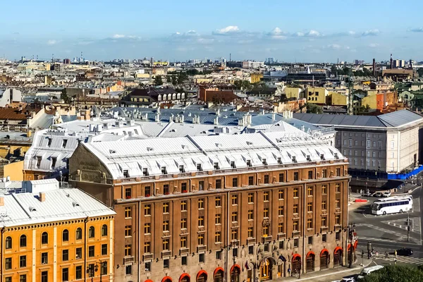 Saint Petersburg Arial Panorama Hotel Astoria Old Historic Streets Buildings — стоковое фото