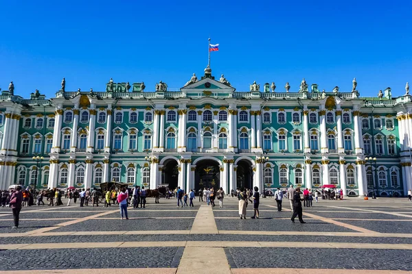 Державний Ермітаж Розташований Палацовій Площі Санкт Петербурзі Росія — стокове фото