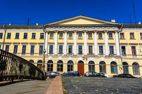 Panorama São Petersburgo Com Edifícios Históricos Arquitetura Ruas Canais São — Fotografia de Stock