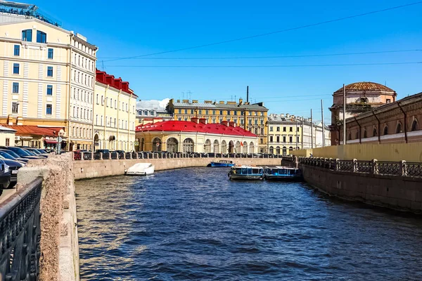 San Petersburgo Panorama Con Edificios Históricos Arquitectura Calles Canales San — Foto de Stock