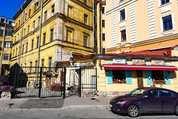 Panorama São Petersburgo Com Edifícios Históricos Arquitetura Ruas Canais São — Fotografia de Stock