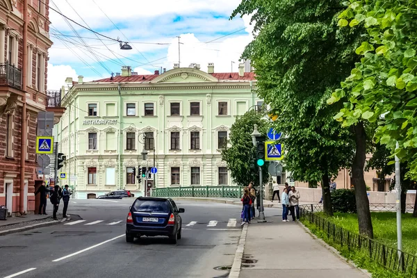 圣彼得堡全景 拥有俄罗斯圣彼得堡的历史建筑 街道和运河 — 图库照片
